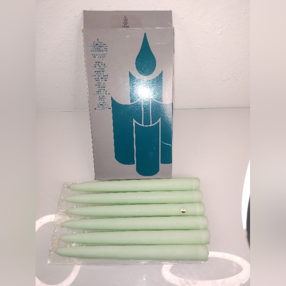 Partylite- Set of 6 10" Tapered Dining Candles - mint P0752 - New In Box